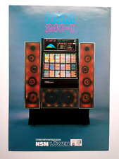 NSM 240-I Jukebox Flyer Brochure Phonograph Music Germany 8.25 x 11.5 Foldout picture
