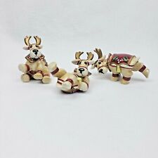 Fitz & Floyd Essentials Three Reindeer Ceramic Figurines SVE-Xmas11 (10) picture
