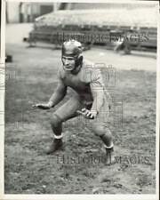 1931 Press Photo Football Player, Crouching on Field - afa64232 picture
