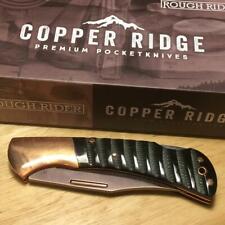 Rough Rider Copper Ridge Lockback Copper Bolster 4 1/2