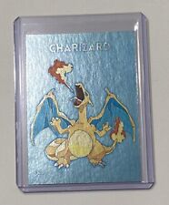 Charizard Platinum Plated Limited Edition Artist Signed Pokemon Trading Card 1/1 picture