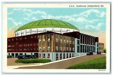 c1920 LDS Auditorium Building Classic Car Road Independence Missouri MO Postcard picture