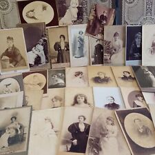 Collection of 100 Vintage photo Anonymous Portrait River Plate Uruguay 19th cent picture
