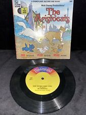 The Aristocats Disneyland Book and Record 7 Inch 33rpm LLP 349 VG+ EX picture