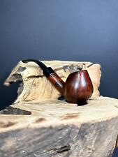 Bjarne Hand-Carved Bent Brandy Smooth Finish Smoking Pipe picture
