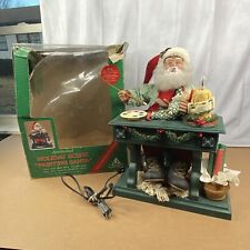 Vintage 1994 Holiday Creations Animated Scene Painting Santa Clause 18