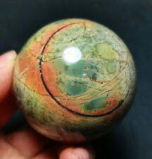 HOT 267G Natural Polished Orbicular Ocean Jasper Ecology Ball Healing  R631 picture