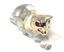 Lenox Pave Jewels Lead Crystal Vintage Cat Figurine Made In Germany picture