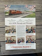 Vintage Pennsylvania Railroad Transportation Ad 7” X 10” picture