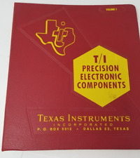 Texas Instruments Precision Electronic Components Binder Logo 1950s 2