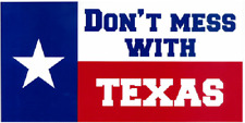 Don't Mess with Texas Gun Decal Vinyl Bumper Sticker (3.75