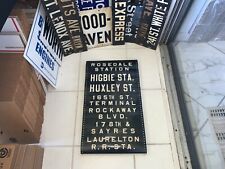  NY NYC QUEENS BUS ROLL SIGN ROSEDALE NY STATION ROCKAWAY LAURELTON 165 TERMINAL picture