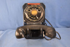 Stromberg Carlson 2-1543G Crab Claw Wall Rotary Phone 1543 Untested Black (A0897 picture