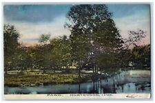 Northwood Iowa IA Postcard View Of Park River Scene 1908 Posted Antique picture