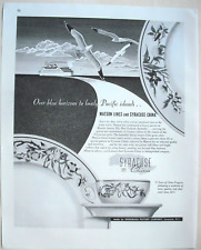 Vintage 1946 Matson Cruise Line Syracuse China Ad  Blue Horizons Pacific Islands picture