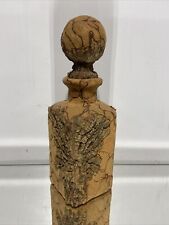 VTG. Mid Century Cork wrapped bottle Italian Decanter made in Italy picture