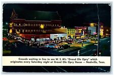1981 Grand Oley Opry House Night Exterior Nashville Tennessee Vintage Postcard picture