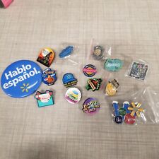 Walmart Employee Award Lapel Pin Lot of 15 - Smiley Faces & More D Some Metal picture