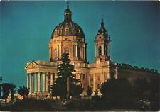 Beautiful View of Basilica of Superga at Night, Turin, Italy Postcard picture