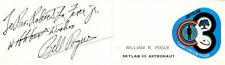 Card signed by Bill Pogue (William R. Pogue) - Autographs of Famous People picture