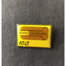 Vintage AT&T 2000 Closure Hat Lapel Pinback Telephone picture