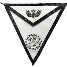 Masonic Regalia Scottish Rite Apron 32 Degree  Black lining  Masonic Flag picture