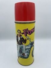 Vintage Happy Days Fonzie The Fonz Lunchbox Thermos 1976 picture