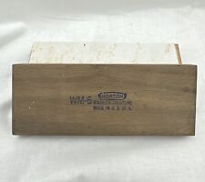 Vintage Norton WM-6 Washita Sharpening Stone in Solid Wood Case picture