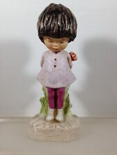 Vintage 1971 Moppets Porcelain Figurine Fran Mar Girl in Lavender picture
