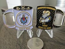 USS Monsoon PC 4 CPO Chiefs Mess USN Coffee Mug Bottle Opener Challenge Coin picture