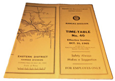 OCTOBER 1965 UNION PACIFIC KANSAS DIVISION EMPLOYEE TIMETABLE #40 picture