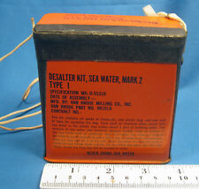 G.I. DESALTER  KIT  SEA  WATER  MARK 2  1966  FREE  SHIPPING picture