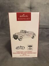 2022 Hallmark Keepsake Greased Lighting 1948 Ford Deluxe Convertible Ornament picture