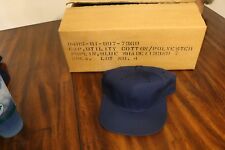 NOS U.S. Navy USN 70's 80's Blue utility cap sz. 7 dungaree ballcap hat picture