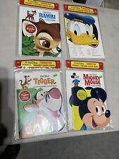 Lot of 4. Vintage Disney Character Puppet Books. Mickey,Tigger,Bambi,Donald Duck picture