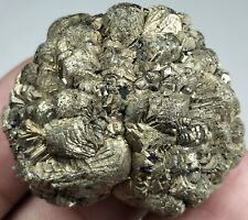 Golden pyrite Star formation after Marcasite AKA white iron pyrite good luster. picture