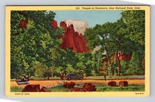 Zion National Park, Temple Of Sinawava, Series #923, Antique, Vintage Postcard picture