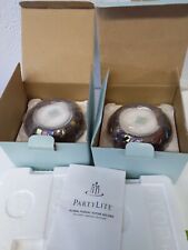 2 New In Boxes PartyLite Global Fusion Votive Candle Holders Mosaic Glass picture