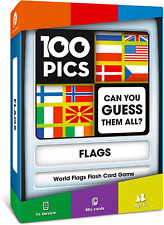 100 PICS Flags of the World Travel Game - Learn 100 Country Flags | Flash Cards  picture