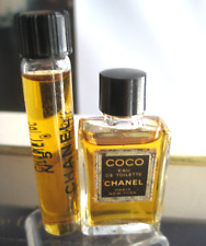 🎁2pc lot Vintage 0.12 oz mini EDP EDT Chanel No 5 Coco eau de toilette perfume picture