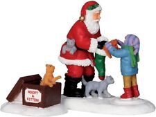 Lemax Figurines Santa and Kittens Set of Two 2023 Christmas New In Sealed Pack picture