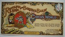 Ringling Bros., Barnum & Bailey Circus World Ticket; 1973 Collector Series picture