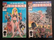 Sheena #1 & 2 Limited Series Tanya Roberts Movie Adaptation ~ Marvel Comics ~ VG picture