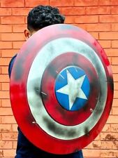 Captain America Damage Shield | Winter Soldier Metal Prop Replica Shield Decor picture