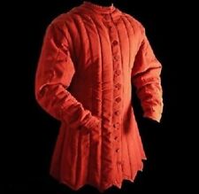 Thick padded Red Gambeson Medieval Under Armour Costume play movies theater SCA  picture