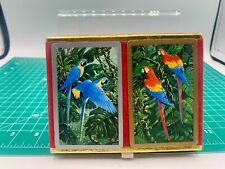 VTG Congress Exotic Birds Playing Cards Double Deck Birds Parrot SPAIN Complete picture