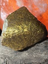 Rock Art 24k Gilding Gold Nugget Wonderful Stress Stone *Good Luck Rock* 7.85oz picture