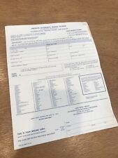 1978 Vintage International Driving Permit Application CSAA Travel Agency picture