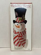 Fitz and Floyd Snowman Snack Therapy Tray Plate Candy Dish picture