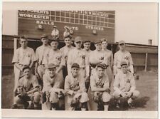 c1930s~Worcester MASS~Baseball Team~Home Game~Score Board~VTG Photo picture